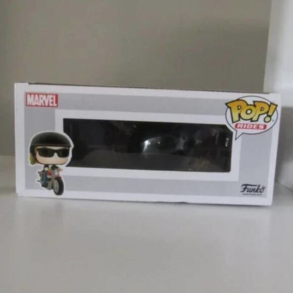 Funko POP! Ride Marvel: Captain Marvel - Carol Danvers on Motorcycle Toy new - Picture 8 of 8